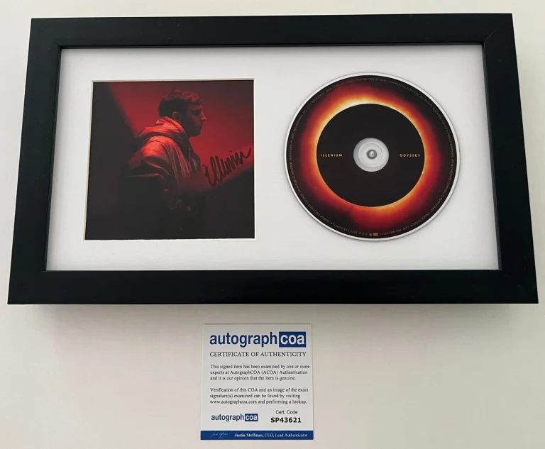 ILLENIUM SIGNED ODYSSEY FRAMED & MATTED CD & AUTOGRAPH COA ACOA