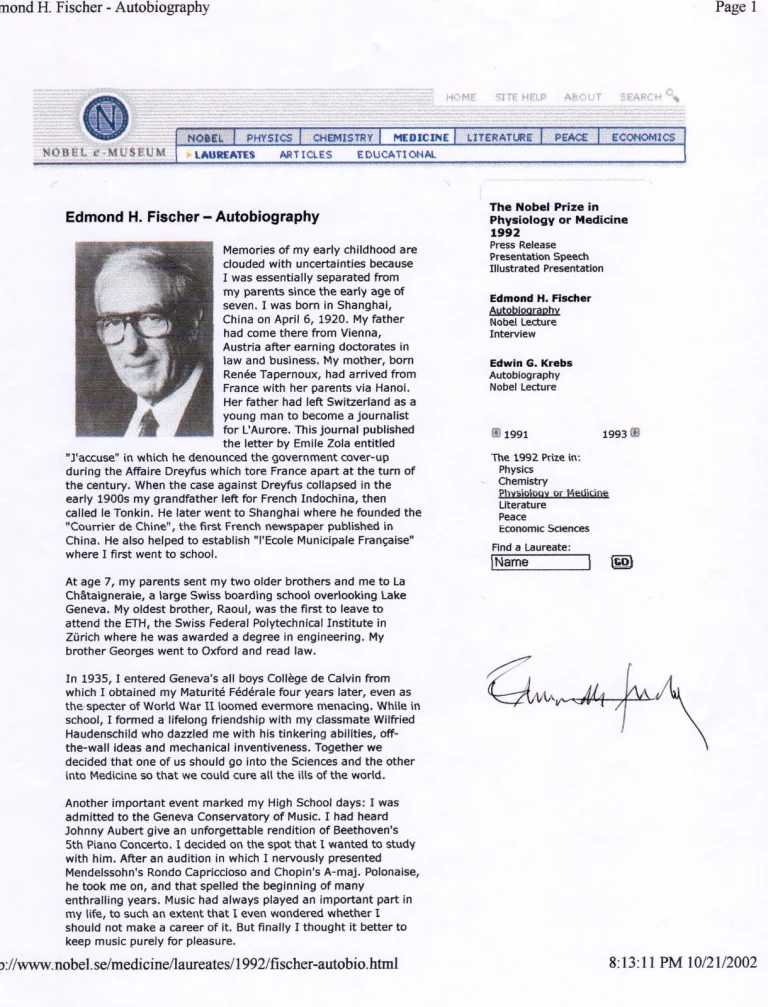 George Olah Nobel Prize Chemistry Carbocations Signed Autograph Autobiography