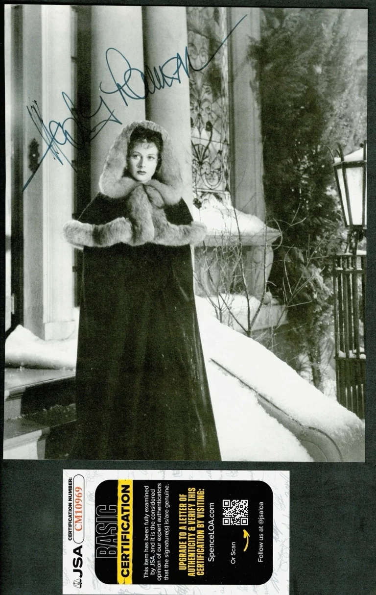 Hedy Lamarr Signed Autographed 8x10 Photo JSA Cert Actress Inventor
