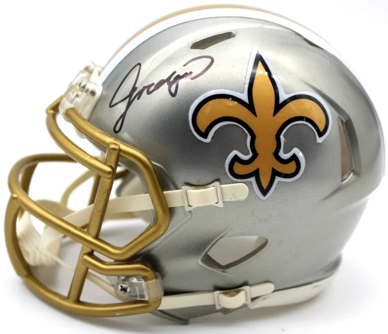 Jordan Tyson Signed New Orleans Saints Mini Football Helmet w/JSA COA CR86251