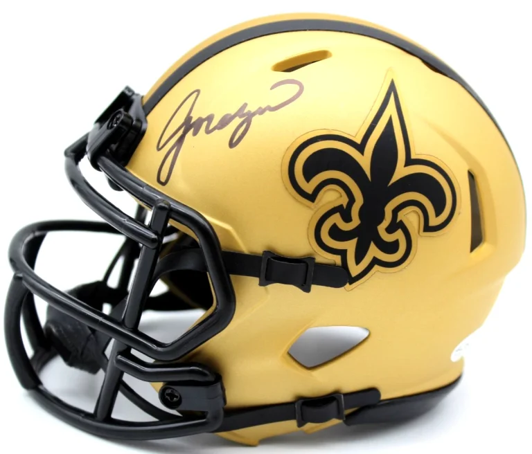 Jordan Tyson Signed New Orleans Saints Mini Football Helmet w/JSA COA CR86244
