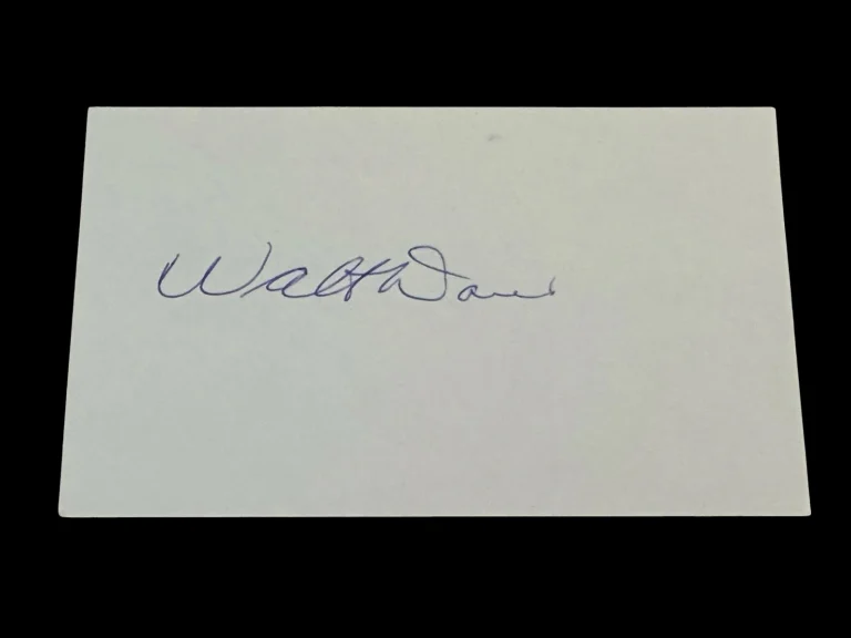 Walt Buddy Davis 1952 Olympic Gold Medal Basketball NBA Champ Signed Autograph