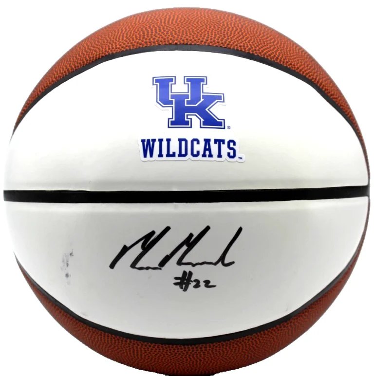 Milan Momcilovic Signed Kentucky Wildcats Logo Basketball w/JSA COA CR86297