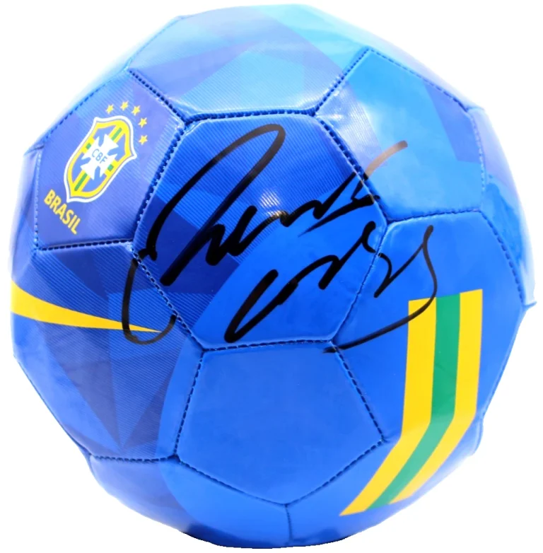 Roberto Carlos Signed Team Brazil Nike Soccer Ball World Cup w/JSA COA CR86302