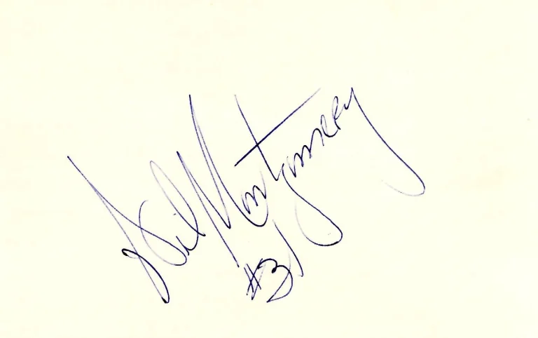 Will Montgomery Virginia Tech Hokies Washington Redskins Jets Signed Autograph