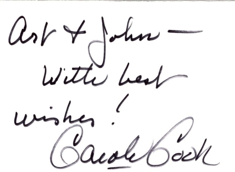 Carole Cook The Lucy Show Here's Lucy Incredible Mr. Limpet Signed Autograph JSA