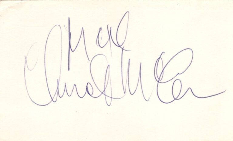Chuck McCann Disney Voice DuckTales Duckworth Cool McCool Signed Autograph