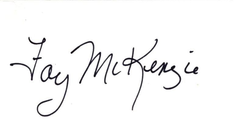 Fay McKenzie Heart of the Rio Grande Sierra Sue Western Star Signed Autograph