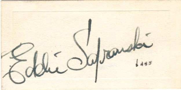 Eddie Safranski Jazz Big Band Double Bassist Composer Arranger Signed Autograph