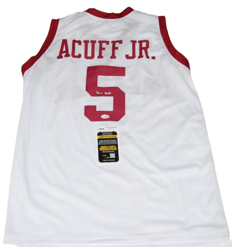 DARIUS ACUFF JR signed (ARKANSAS RAZORBACKS) basketball jersey JSA CR86397