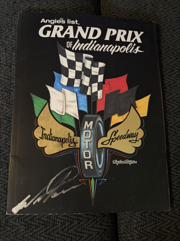 2015 Indy Grand Prix Program Signed By Winner Will Power X 2 Autographed
