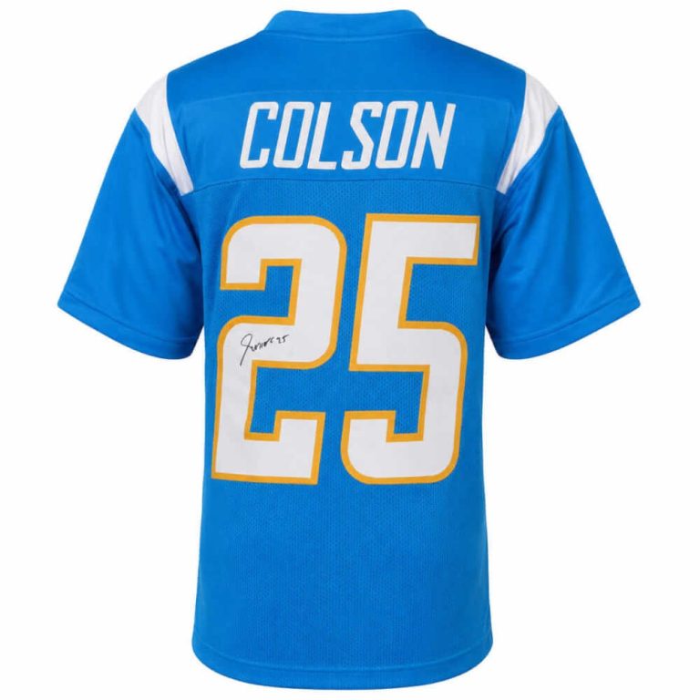 Junior Colson (CHARGERS) Signed Powder Blue Custom Football Jersey - (SS COA)
