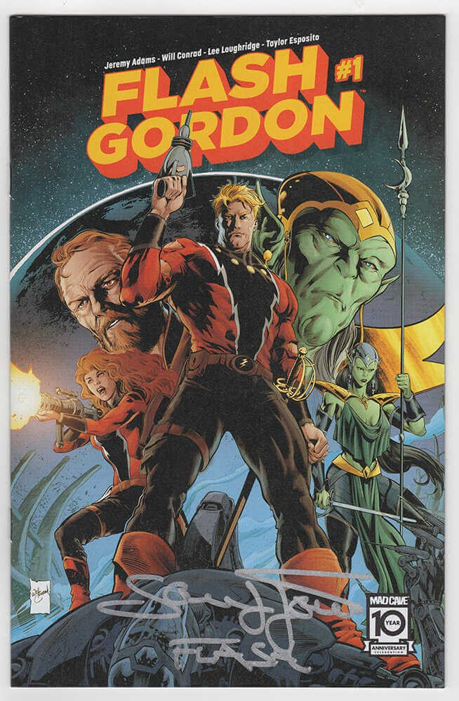 Sam J. Jones Signed Flash Gordon Mad Cave 2024 Comic Book w/Flash (SCHWARTZ COA)