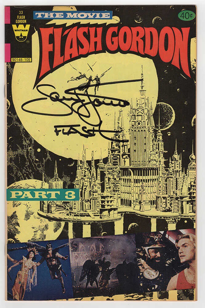 Sam J. Jones Signed Flash Gordon 1980 #33 Part 3 Comic Book w/Flash - (SS COA)