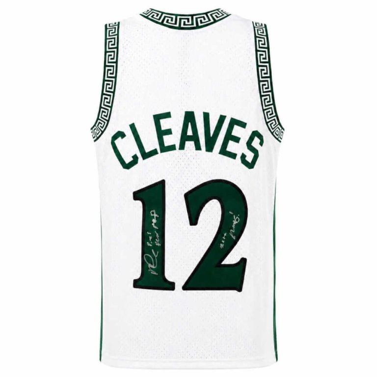 Mateen Cleaves Signed Michigan State M&N T/B Swingman Jersey w/MOP -SCHWARTZ COA