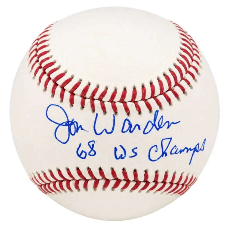 Jon Warden Signed Rawlings Official MLB Baseball w/68 WS Champs - (SCHWARTZ COA)