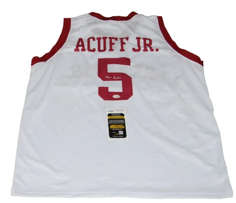 DARIUS ACUFF JR signed (ARKANSAS RAZORBACKS) basketball jersey JSA CR86398