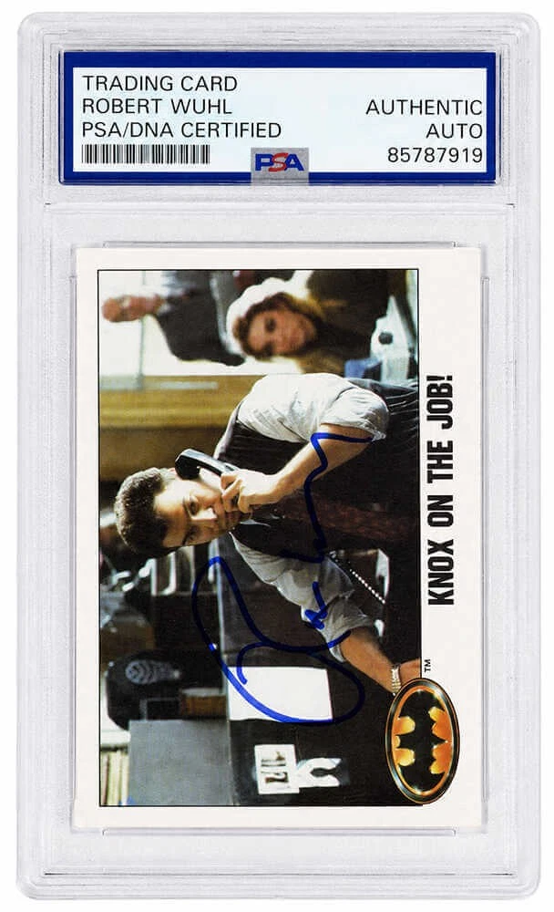 Robert Wuhl Signed 1989 Topps Batman Knox On The Job Trading Card #21 -(PSA/DNA)