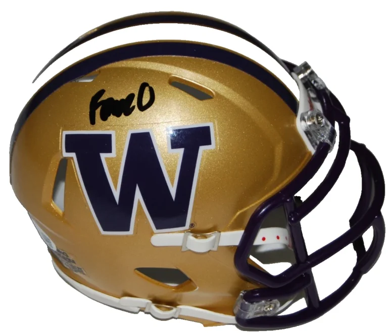 ROME ODOUNZE signed (WASHINGTON HUSKIES) mini football helmet JSA CR86599