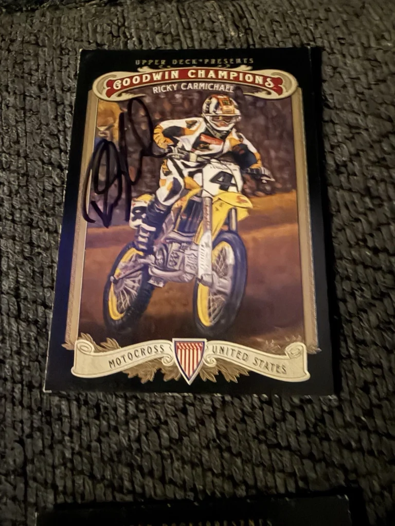 Signed Trading Card Ricky Carmichael Goodwin Champions Motocross AMA Supercross