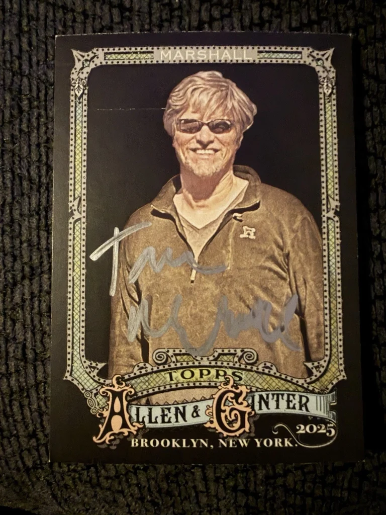 Tom Marshall Signed Trading Card Allen & Ginter Autographed Phish