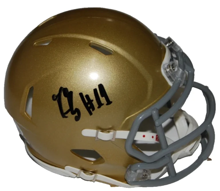 KEON KEELEY signed (NOTRE DAME FIGHTING IRISH) mini helmet JSA COA CR86349