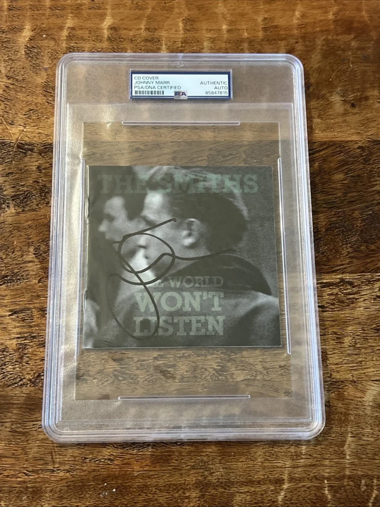Johnny Marr Signed The World Won’t Listen CD PSA/DNA Coa Slab Autographed