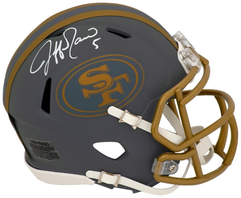 Jeff Garcia Signed 49ers SLATE Riddell Speed Mini Helmet - (SCHWARTZ SPORTS COA)