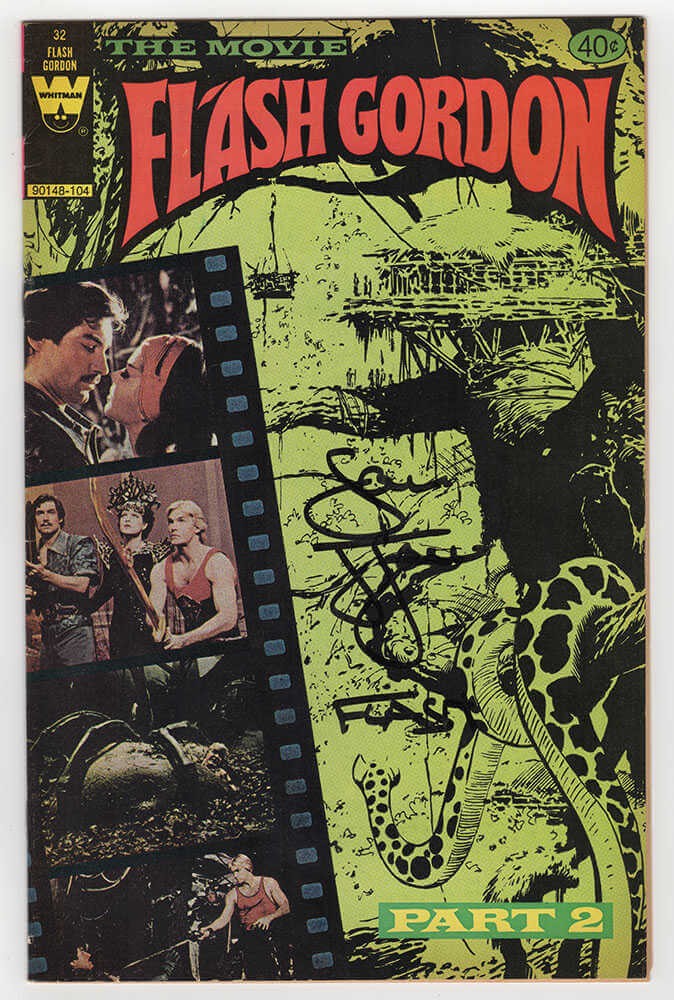 Sam J. Jones Signed Flash Gordon 1980 #32 Part 2 Comic Book w/Flash - (SS COA)
