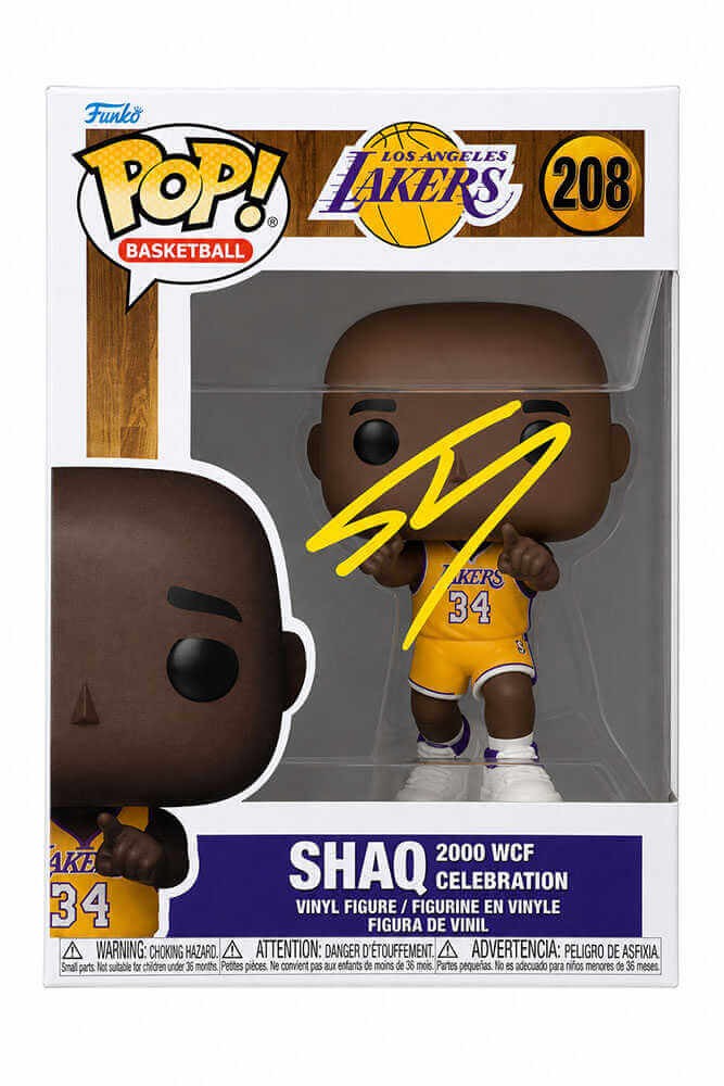 Shaquille O'Neal Signed Lakers Shaq Player NBA Funko Pop Doll #208 - (SS COA)