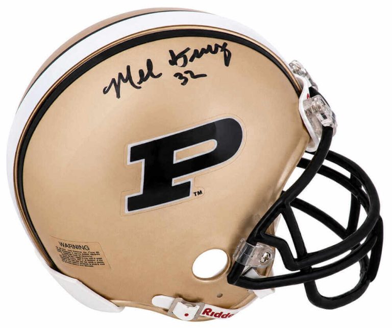 Mel Gray Signed Purdue Boilermakers Riddell (VSR4) Mini Helmet - (SCHWARTZ COA)