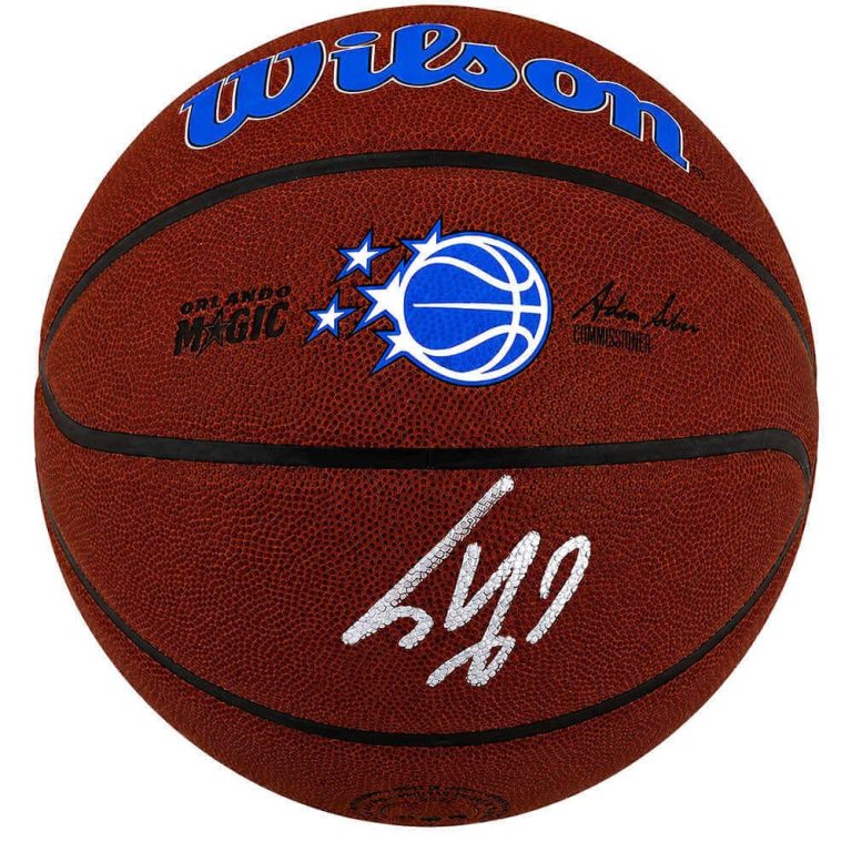 Shaquille O'Neal Signed Magic Logo Wilson Alliance NBA Basketball (SCHWARTZ COA)