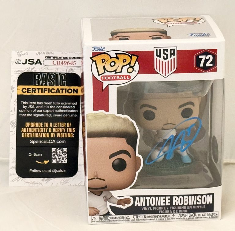 Antonee Robinson signed Team USA Soccer #72 Funko Pop autographed World Cup JSA