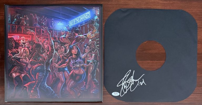 SLASH Orgy Of The Damned SIGNED On Vinyl Sleeve Auto PSA DNA COA Guns N Roses