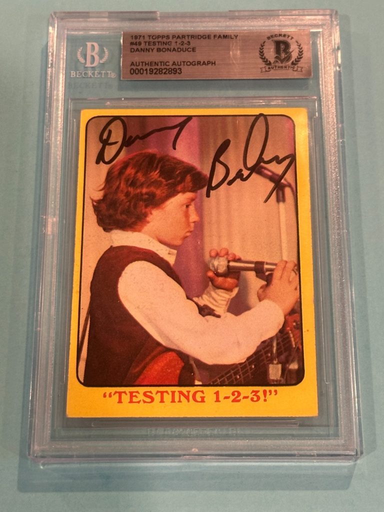 DANNY BONADUCE Signed 1971 TOPPS PARTRIDGE FAMILY Card #49 Beckett (BAS)