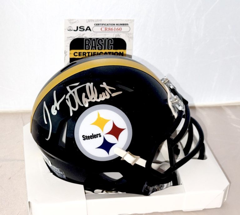 John Stallworth signed Pittsburgh Steelers mini helmet autographed JSA