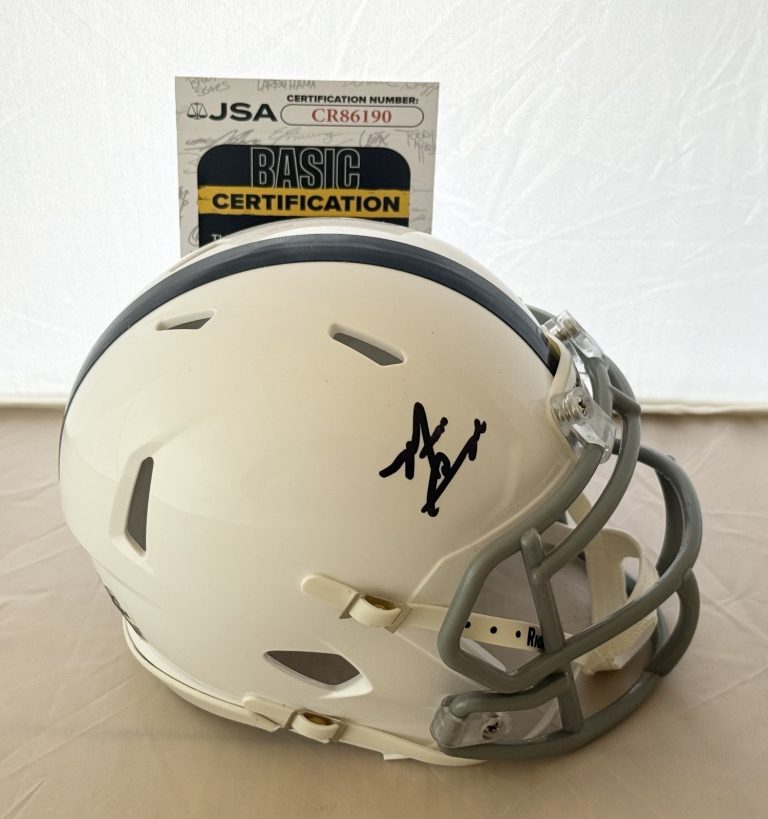 Matt Campbell signed Penn State Nittany Lions mini helmet autographed JSA