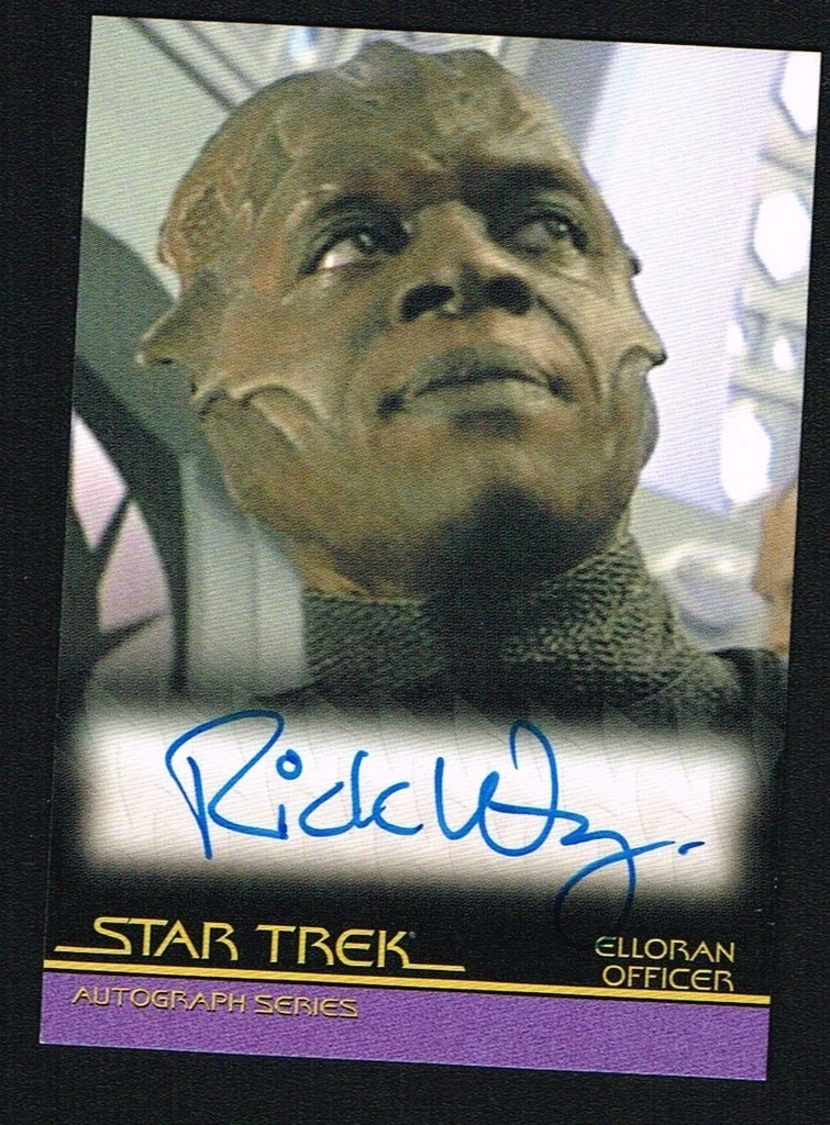 Rick Worthy as Elloran Officer signed auto 2010 Star Trek Insurrection A110