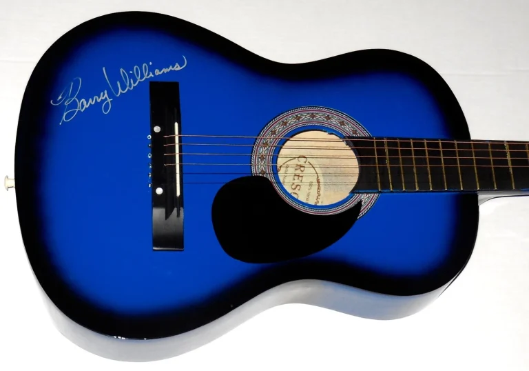 BARRY WILLIAMS AUTOGRAPHED GUITAR (BRADY BUNCH) W/ PROOF!