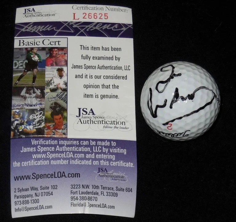 IAN WOOSNAM AUTOGRAPHED TITLEIST GOLF BALL (1991 MASTERS WINNER) - JSA COA!