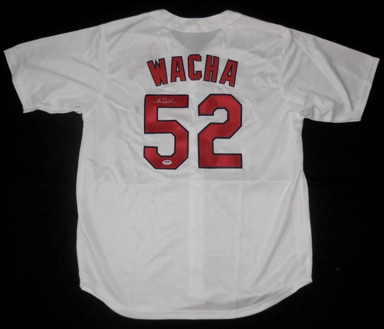 MICHAEL WACHA AUTOGRAPHED CUSTOM JERSEY (ST. LOUIS CARDINALS) - PSA DNA!