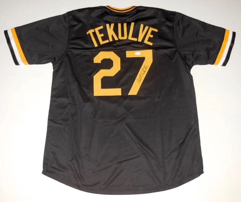KENT TEKULVE AUTOGRAPHED CUSTOM JERSEY (PITTSBURGH PIRATES) - JSA COA!