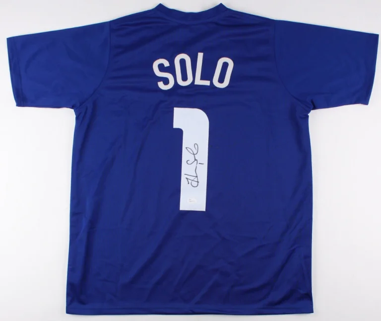 HOPE SOLO AUTOGRAPHED JERSEY (GOLD MEDALIST / WORLD CUP CHAMPION) - JSA COA!
