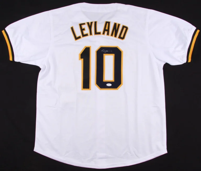 JIM LEYLAND AUTOGRAPHED CUSTOM JERSEY (PITTSBURGH PIRATES) - JSA COA!