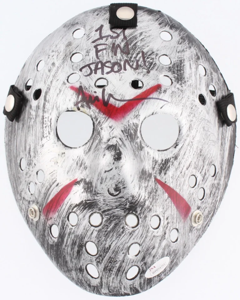 ARI LEHMAN AUTOGRAPHED JASON VOORHEES MASK (FRIDAY THE 13TH) - JSA COA!