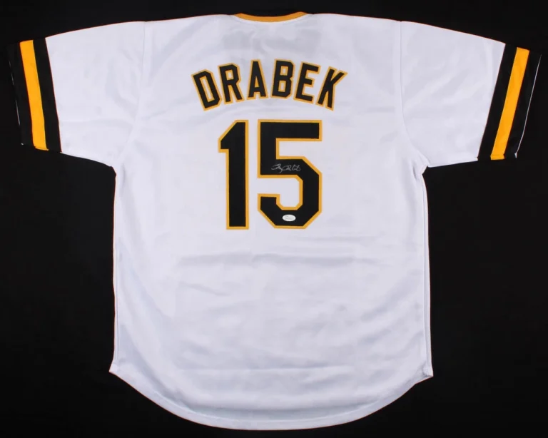 DOUG DRABEK AUTOGRAPHED CUSTOM JERSEY (PITTSBURGH PIRATES) - JSA COA!