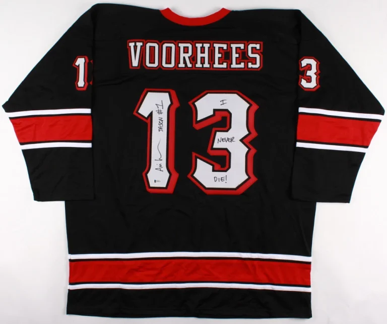 ARI LEHMAN AUTOGRAPHED FRIDAY THE 13TH JERSEY (JASON VOORHEES) - BAS COA!