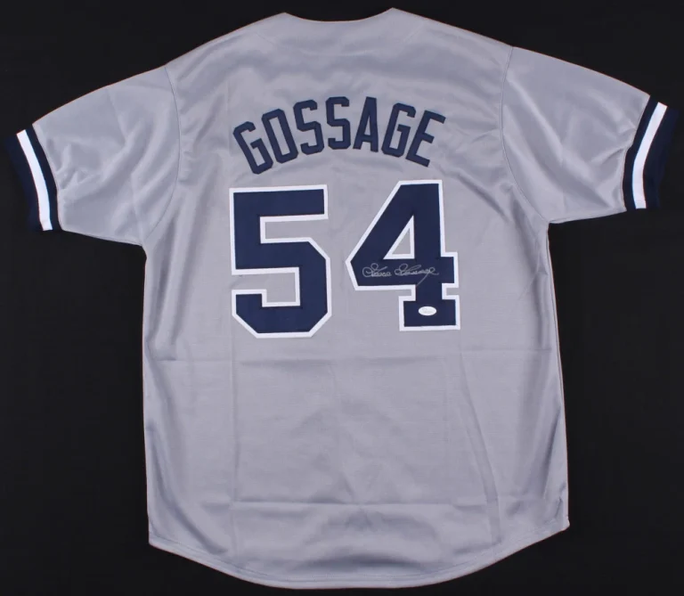 GOOSE GOSSAGE AUTOGRAPHED CUSTOM JERSEY (NEW YORK YANKEES) - JSA COA!