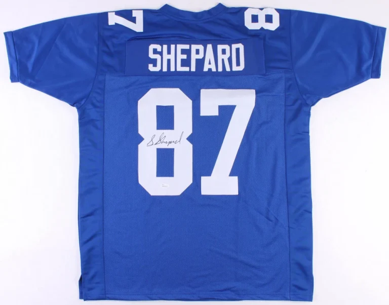 STERLING SHEPARD AUTOGRAPHED CUSTOM JERSEY (NEW YORK GIANTS) - JSA COA!