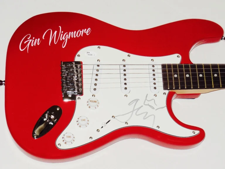 GIN WIGMORE AUTOGRAPHED GUITAR - JSA COA!